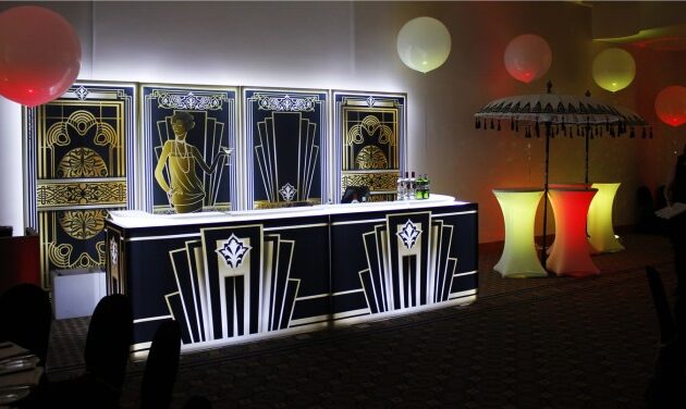 Art deco event decor