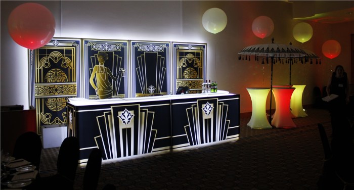 Art deco event decor