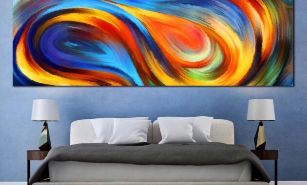 Colorful wall art decor