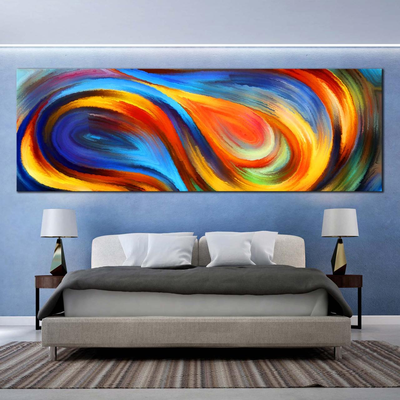 Colorful wall art decor