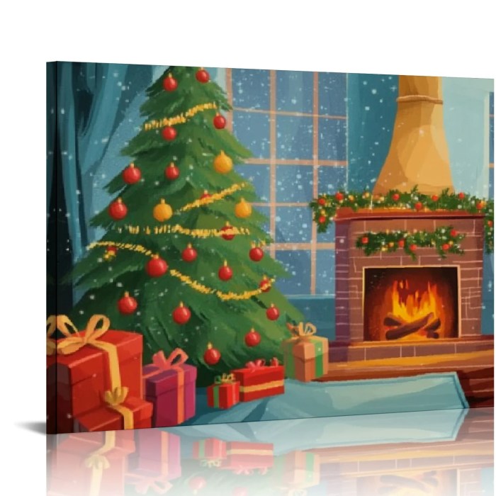 Fireplace wall art decor