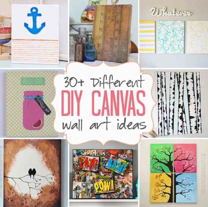 Diy home decor canvas art