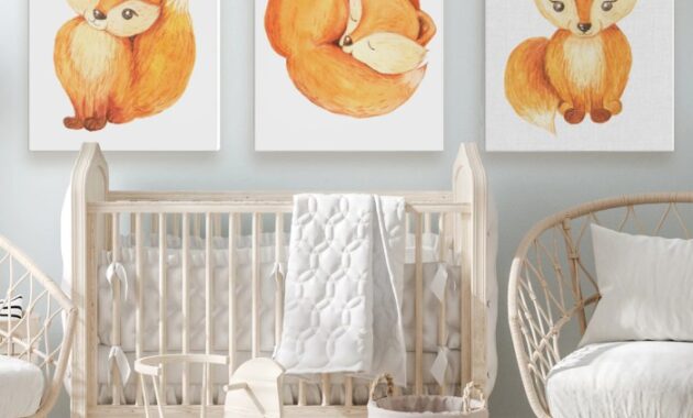 Canvas art nursery decor