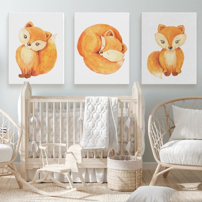 Canvas art nursery decor