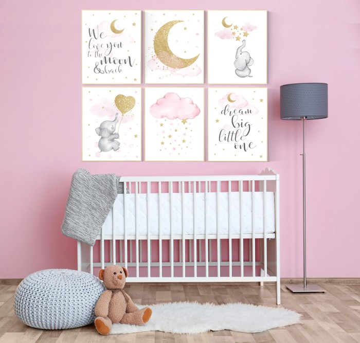 Canvas art nursery decor