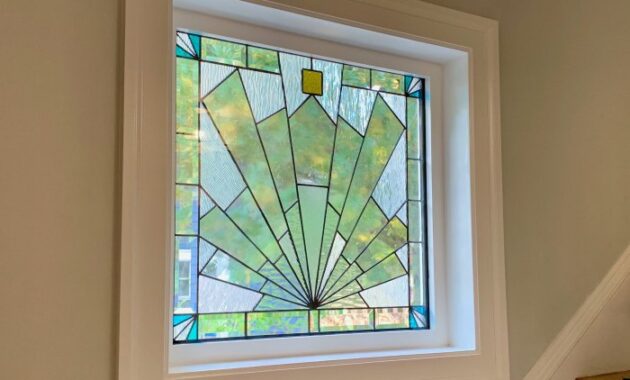 Art glass in window decor