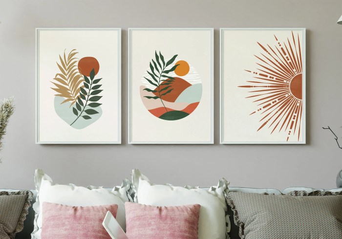 Boho wall art decor