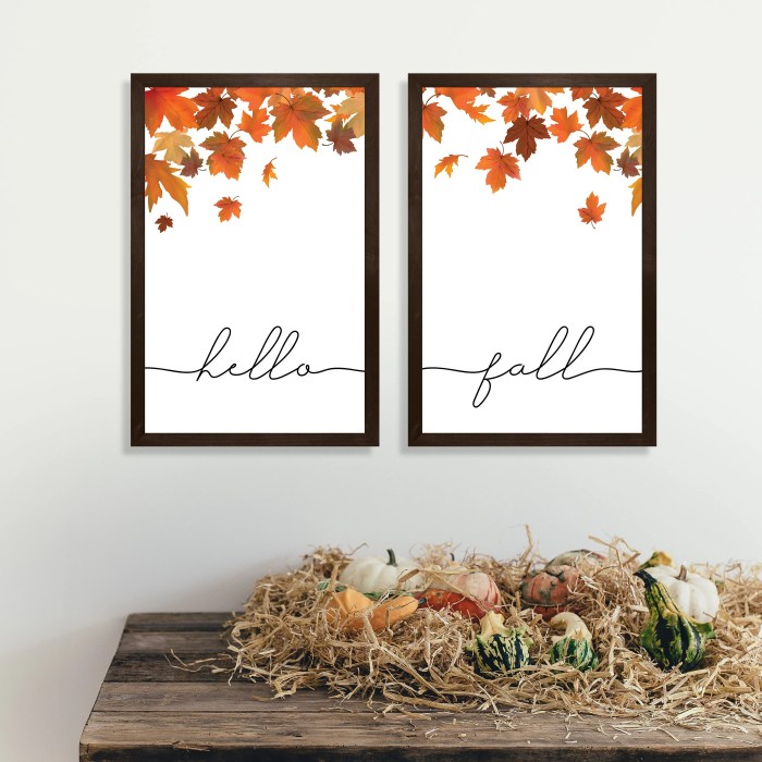 Fall decor wall art