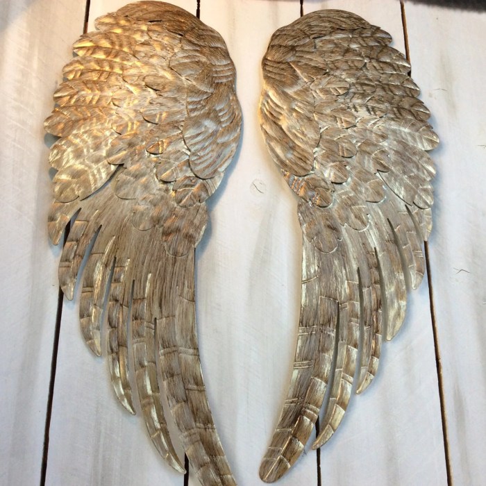 Angel wings art decor