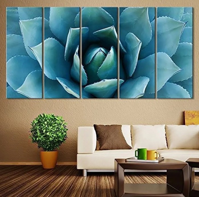 Wall canvas prints large cheap extra popular blue agave ideas amazon known well decorations ezon ch trendy decor print inside